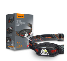 Налобний світлодіодний ліхтарик VIDEX VLF-H015 330Lm 5000K, USB-C