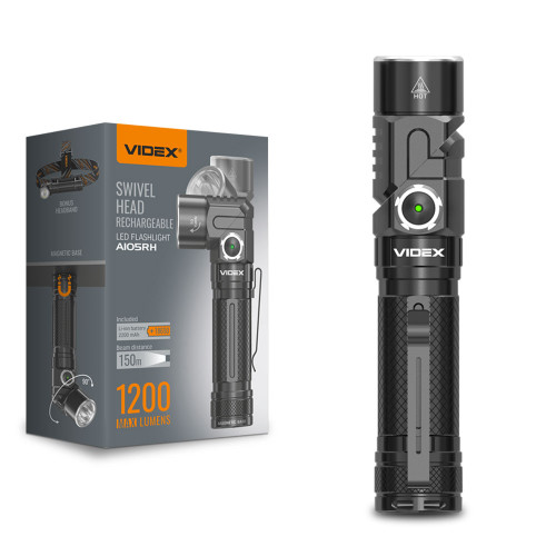 Портативний світлодіодний ліхтарик VIDEX VLF-A105RH 1200Lm 5000K ( 4014434 )