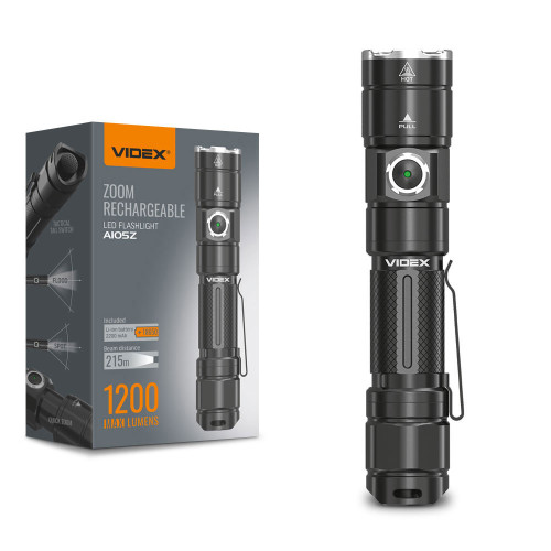 Портативний світлодіодний ліхтарик VIDEX VLF-A105Z 1200Lm 5000K ( 4014436 )
