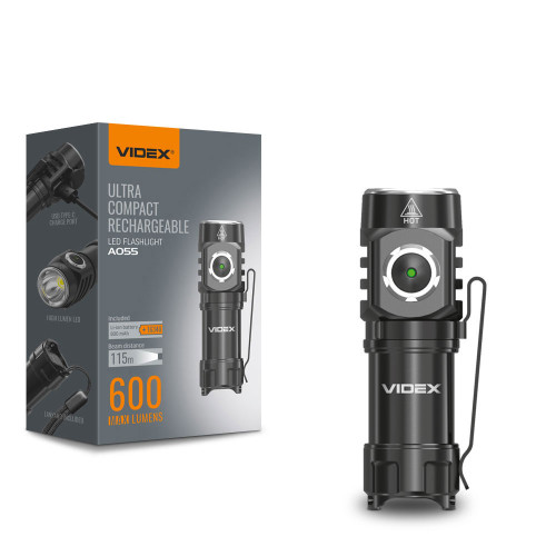 Портативный светодиодный фонарик VIDEX VLF-A055 600Lm 5700K ( 4014438 )
