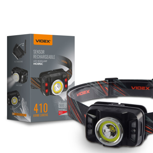 Налобный светодиодный фонарик VIDEX VLF-H035C 410Lm 5000K ( 4014440 )