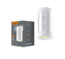 Світильник VIDEX під лампу GU10 SPF03A накладний білий + срібляста призма