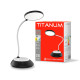 LED лампа настiльна з акумулятором TITANUM TLTF-022B 7W 3000-6500K USB чорна ( 4014489 )
