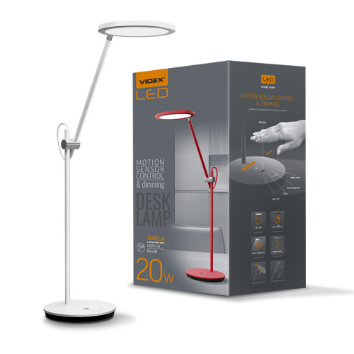 LED лампа настольная VIDEX VL-TF15W 20W 4100K белая ( 4014494 )