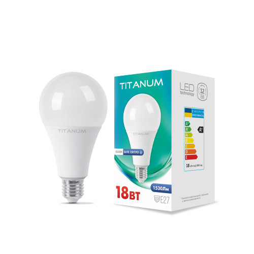 LED лампа TITANUM A80 18W E27 4100K ( 4014525 )