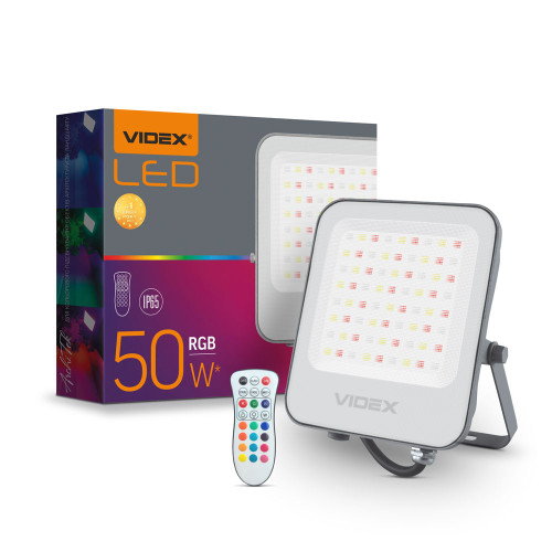 LED прожектор VIDEX 50W RGB 220V ( 4014526 )