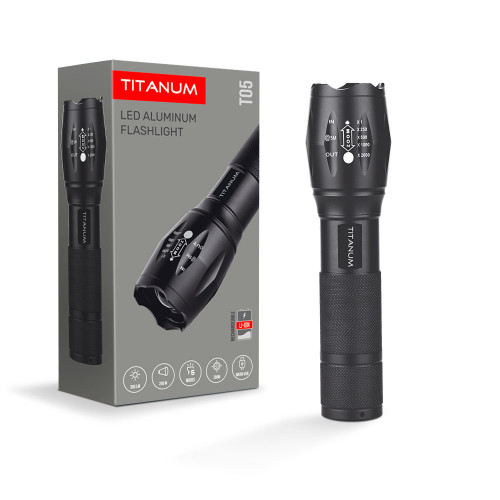 Портативний світлодіодний ліхтарик TITANUM TLF-T05 300Lm 6500K, micro USB ( 4014549 )