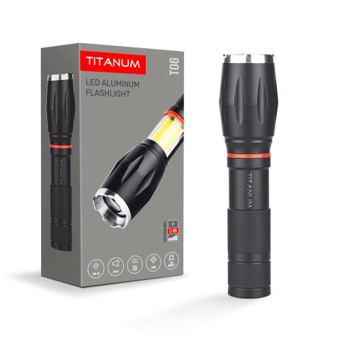 Портативный светодиодный фонарик TITANUM TLF-T06 300Lm 6500K ( 4014550 )
