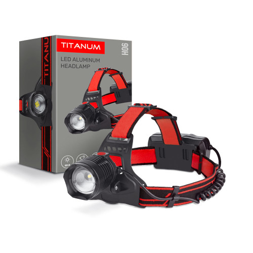 Налобний світлодіодний ліхтарик TITANUM TLF-H06 800Lm 6500K, USB-C ( 4014558 )