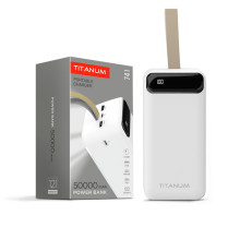 Повербанк TITANUM 741 White 50000mAh, Micro USB, Type-C, 2USB