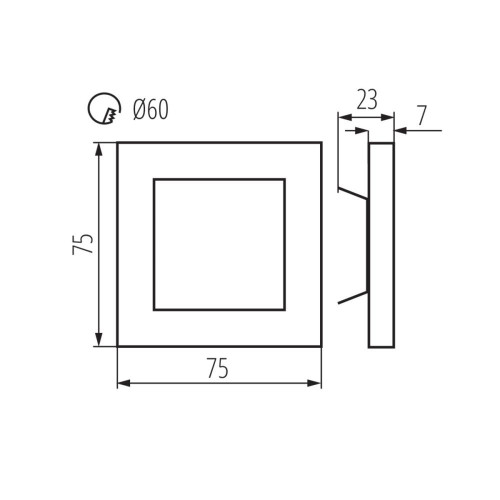 Светодиодный лестничный светильник APUS LED ( 4014957 )