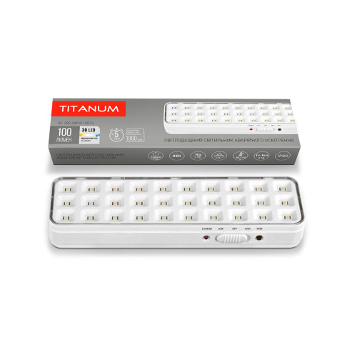 LED світильник аварійний TITANUM 30 LED 6500K ( 4014582 )