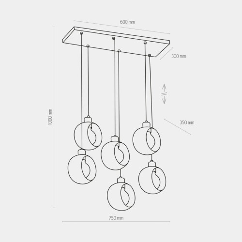 Люстра подвесная TK-Lighting cyklop white 2746 белый ( 4017030 )
