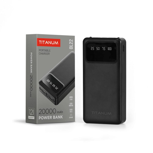 Повербанк 20000mAh TITANUM OL22 Black ( 4014627 )