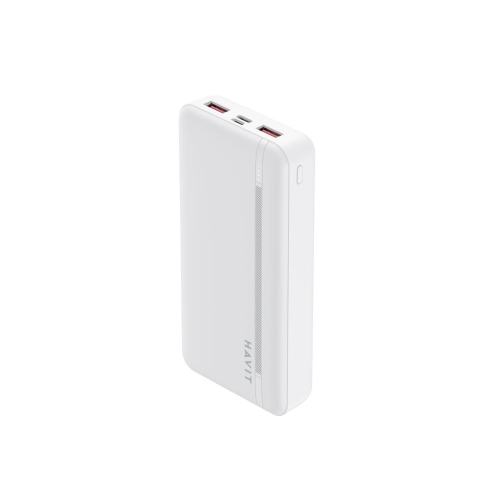 Повербанк 20000mAh HAVIT HV-PB92 White 22.5W, Micro USB, Type-C, 2USB ( 4014653 )