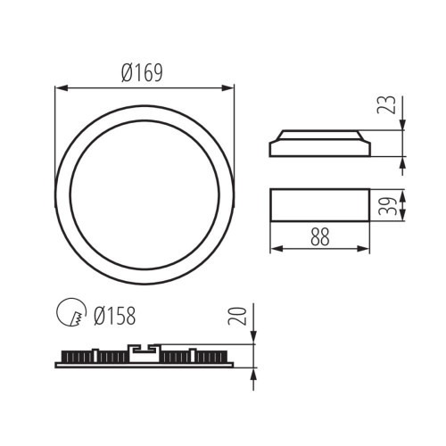 Світильник типу downlight (направленого світла) ROUNDA V2LED ( 4015034 )
