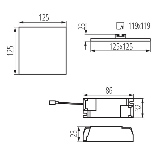 Світильник типу downlight (направленого світла) AREL LED ( 4014972 )