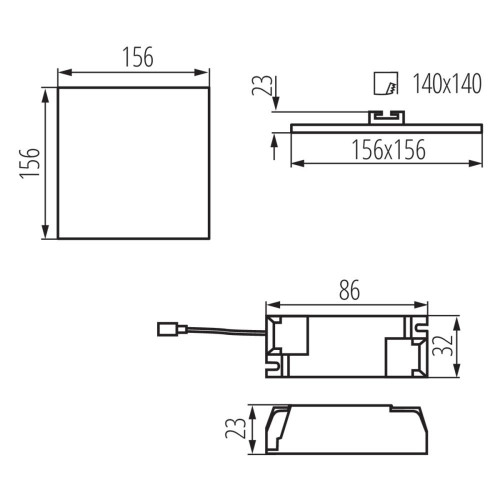 Світильник типу downlight (направленого світла) AREL LED ( 4014975 )