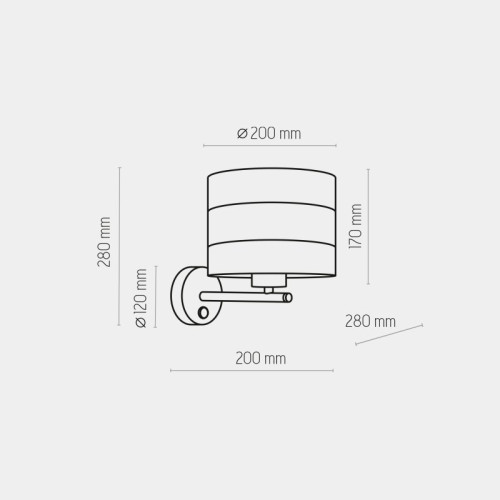 Бра TK-Lighting tago black 3210 черный ( 4017487 )