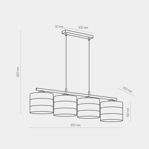 Люстра подвесная TK-Lighting tago white 3224 белый ( 4017494 )