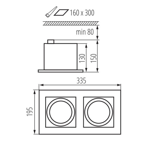 Светильник типа downlight (направленного света) MATEO ES ( 4014918 )