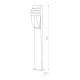 Світильник вуличний Nowodvorski 3394 Mistral E27 1x23W IP44 Gr ( 4010999 )