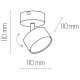 Спот TK-Lighting clark Чорний 1 3402 ( 4016982 )