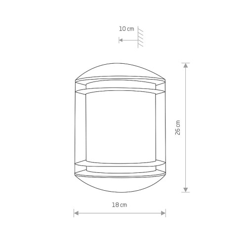 Светильник уличный Nowodvorski 3411 Quartz E27 1x60W IP21 Gr ( 4011009 )