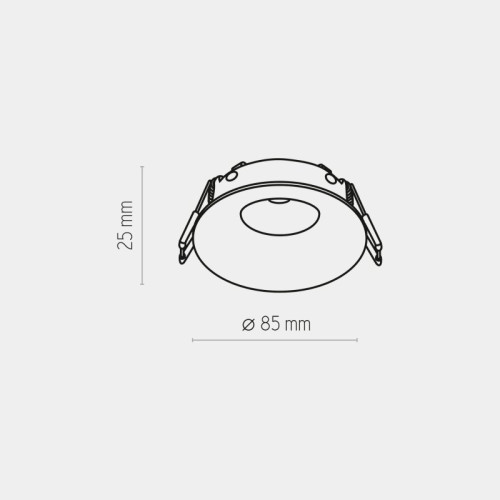 Точковий світильник TK-Lighting eye ip44 Білий 3500 ( 4017120 )
