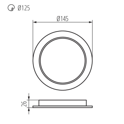 Светильник типа downlight (направленного света) TAVO LED ( 4014800 )