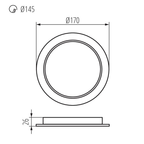 Светильник типа downlight (направленного света) TAVO LED ( 4014801 )
