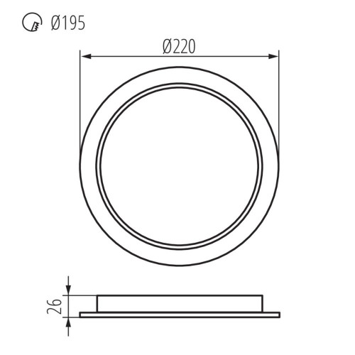 Светильник типа downlight (направленного света) TAVO LED ( 4014802 )