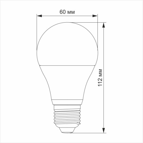 LED лампа TITANUM A60 12W E27 4100K 220V ( 4014081 )