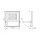 LED прожектор автономний VIDEX 2800Lm 5000K ( 4014275 )