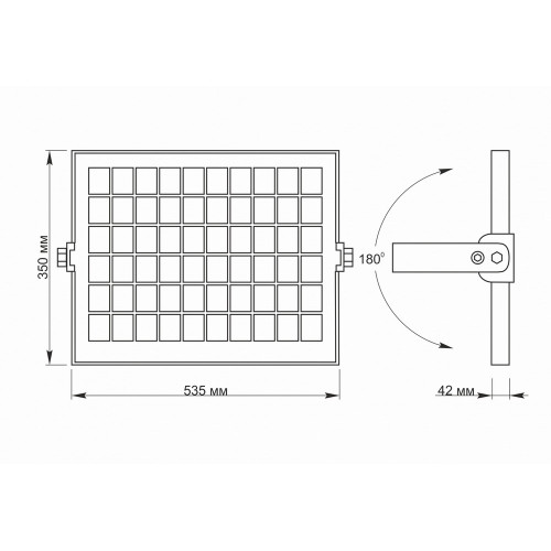 LED прожектор автономний VIDEX 2800Lm 5000K ( 4014275 )