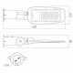 LED вуличний ліхтар VIDEX (поворотний) 30W 5000K Сірий ( 4014276 )