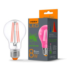 LED лампа VIDEX Filament A60FF 08W E27 1200K
