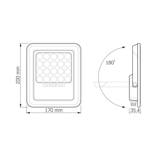 LED прожектор автономний VIDEX 500Lm 5000K ( 4014589 )