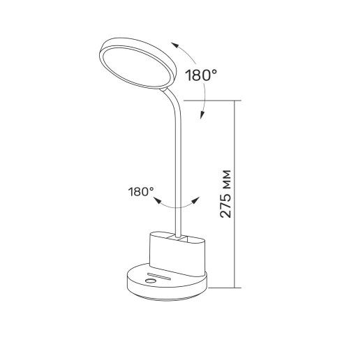 LED лампа настiльна з акумулятором TITANUM TLTF-011W 6W 2700-6000K ( 4014592 )