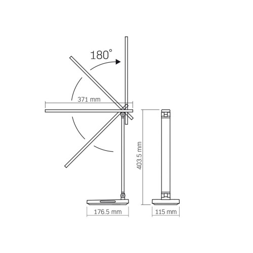 LED лампа настольная с беспроводной зарядкой VIDEX VL-TF17B 18W 1800-6500K ( 4014621 )