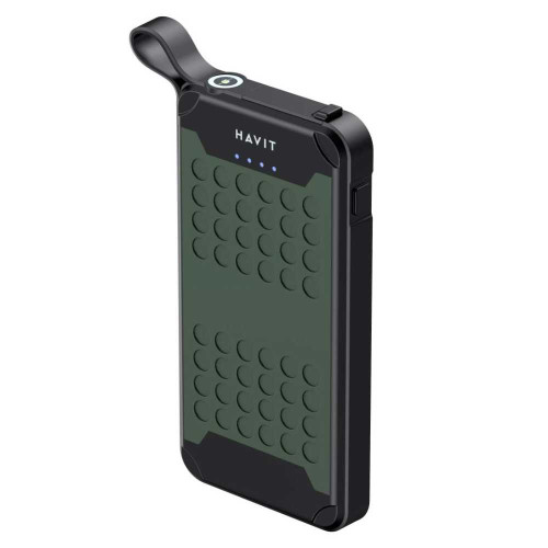 Захищений повербанк HAVIT FS214 IP67 Green 10000mAh, USB, Type-C ( 4014636 )
