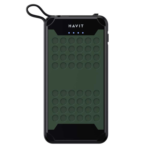Захищений повербанк HAVIT FS214 IP67 Green 10000mAh, USB, Type-C ( 4014636 )