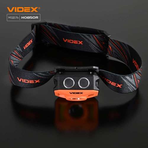 Налобный светодиодный фонарик VIDEX VLF-H085-OR 400Lm 5000K, USB-C ( 4014639 )