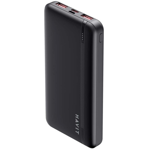 Повербанк HAVIT HV-PB90 Black 10000mAh (PD20W+QC3.0), Micro USB, Type-C, 2USB ( 4014645 )