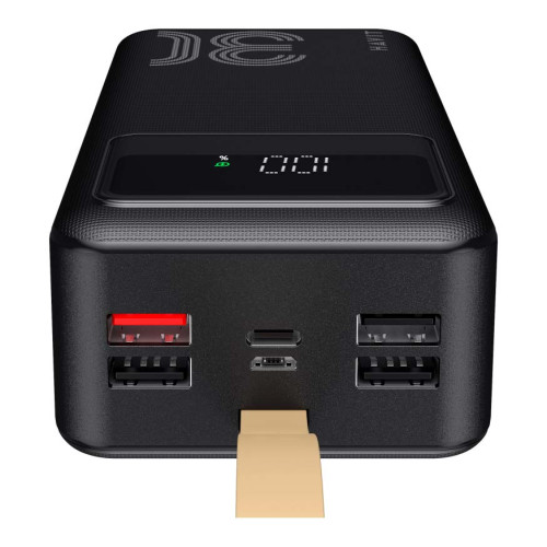 Повербанк 30000mAh HAVIT HV-PB110 Black 22.5W, 4USB, Micro USB, Type-C, Lightning ( 4014654 )