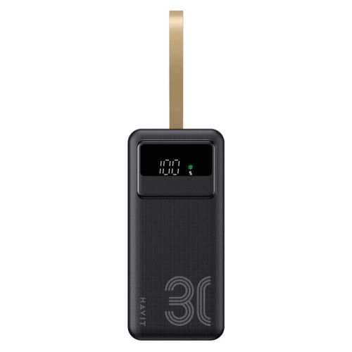 Повербанк 30000mAh HAVIT HV-PB110 Black 22.5W, 4USB, Micro USB, Type-C, Lightning ( 4014654 )