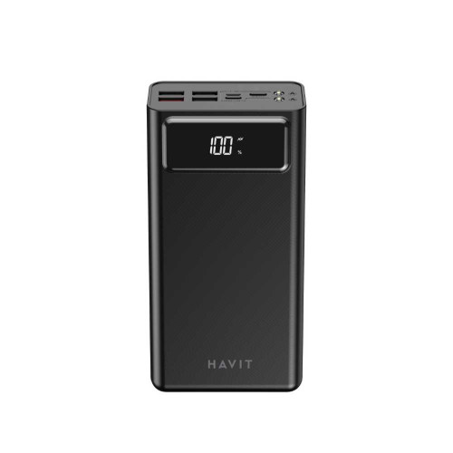 Повербанк 40000mAh HAVIT HV-PB56 Black QC+PD, 4USB, Micro USB, Type-C, Lightning ( 4014655 )