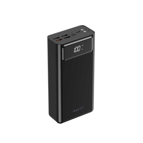 Повербанк 40000mAh HAVIT HV-PB56 Black QC+PD, 4USB, Micro USB, Type-C, Lightning ( 4014655 )
