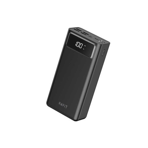 Повербанк 40000mAh HAVIT HV-PB56 Black QC+PD, 4USB, Micro USB, Type-C, Lightning ( 4014655 )