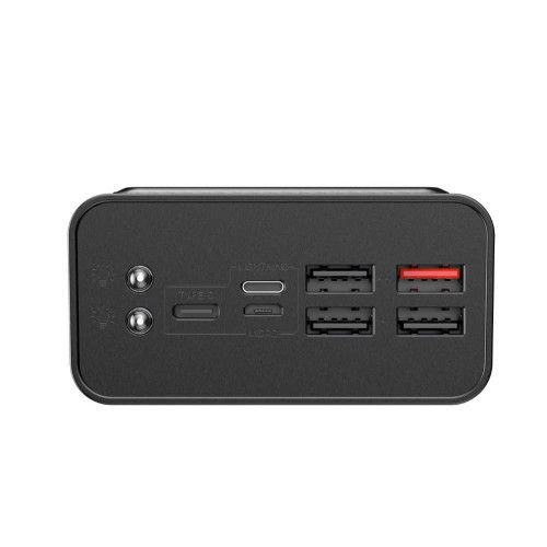 Повербанк 40000mAh HAVIT HV-PB56 Black QC+PD, 4USB, Micro USB, Type-C, Lightning ( 4014655 )